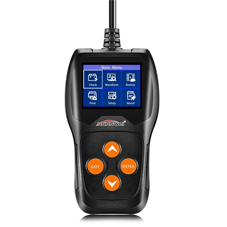 Connwei KW600 12V Тестер Батареи с 100 до 2000 Cca 12 Вольт Батарея Для Автомобильной Батареи Для Быстрого Зарядки Car Cranking Diagnostic