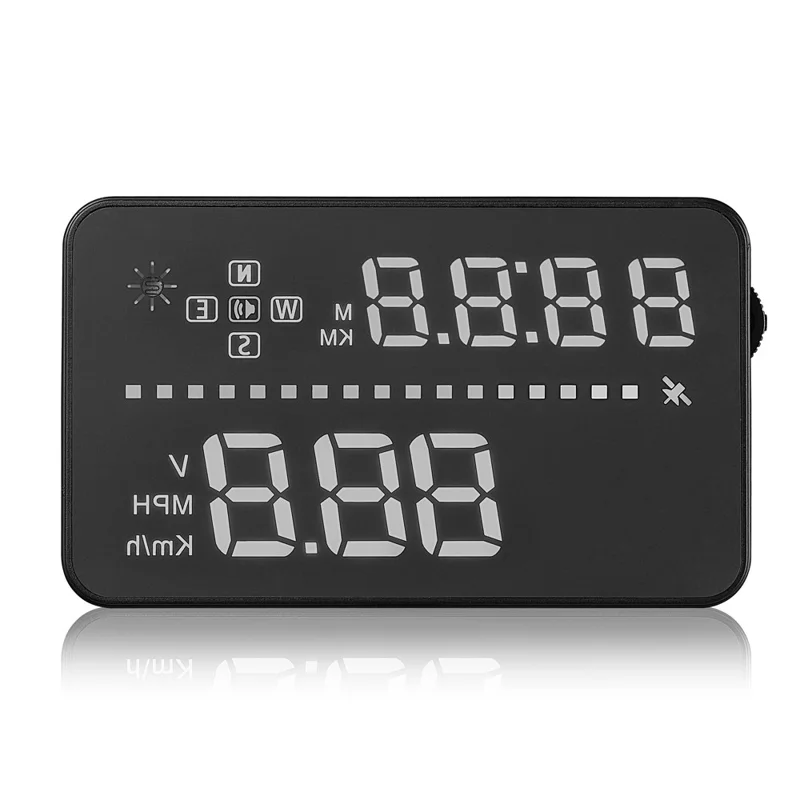 A3 3.5-inch Car HUD Head up Display GPS OBD2 Speed Warning System Fuel Consumption