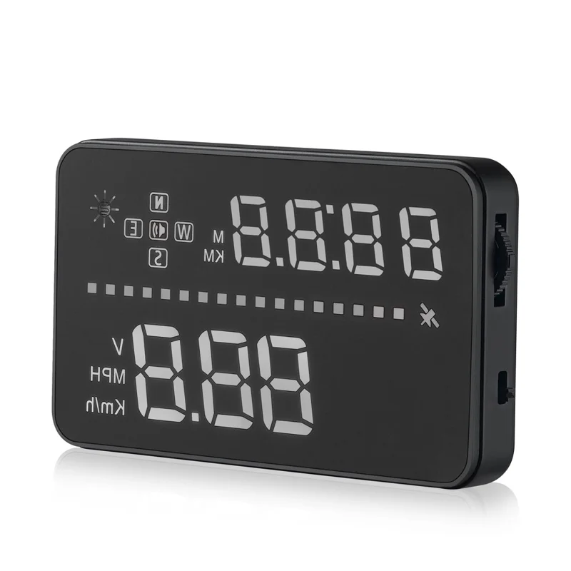 A3 3.5-inch Car HUD Head up Display GPS OBD2 Speed Warning System Fuel Consumption