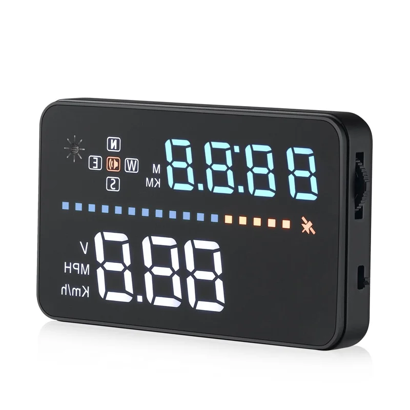 A3 3.5-inch Car HUD Head up Display GPS OBD2 Speed Warning System Fuel Consumption