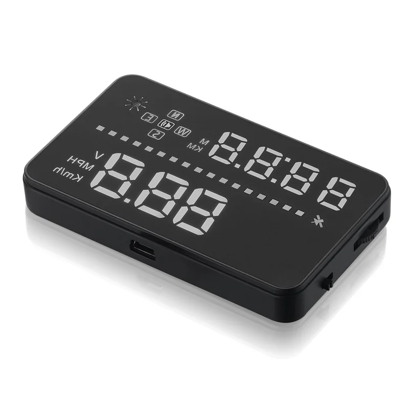 A3 3.5-inch Car HUD Head up Display GPS OBD2 Speed Warning System Fuel Consumption