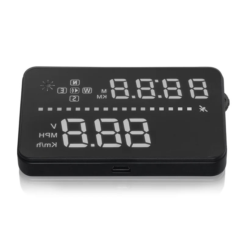 A3 3.5-inch Car HUD Head up Display GPS OBD2 Speed Warning System Fuel Consumption