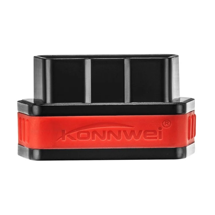 KONNWEI KW901 ELM327 Bluetooth 4.0 ODB II Scan Tool Fault Reader for iOS - Black / Red