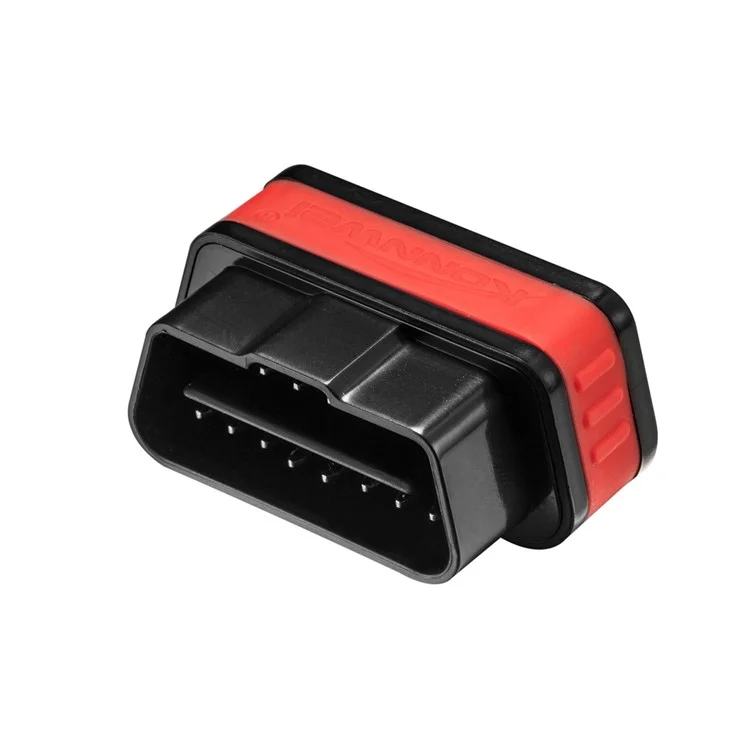 KONNWEI KW901 ELM327 Bluetooth 4.0 ODB II Scan Tool Fault Reader for iOS - Black / Red