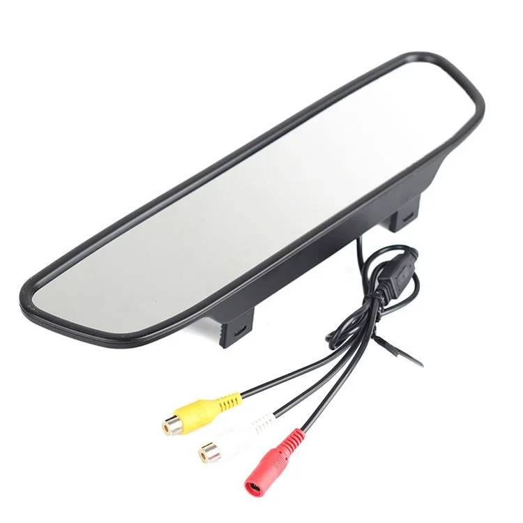 Tela de LCD TFT de 4,3 polegadas Espelho Retrovisor Carro com Câmera de Ré PZ705+PZ402