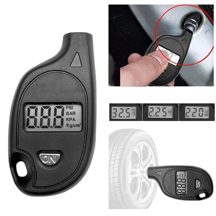 Mini Portable Digital LCD Tire Tyre Wheel Air Pressure Gauge