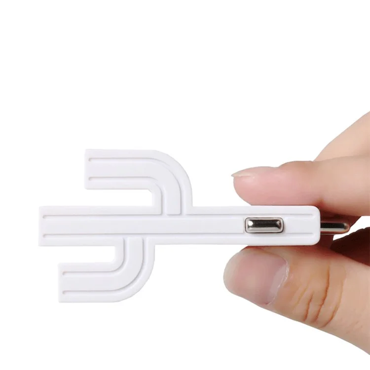 VOJO Cute Cartoon Cactus Three Ports 3.1A Output Car Charger for iPhone iPad Samsung etc. - White