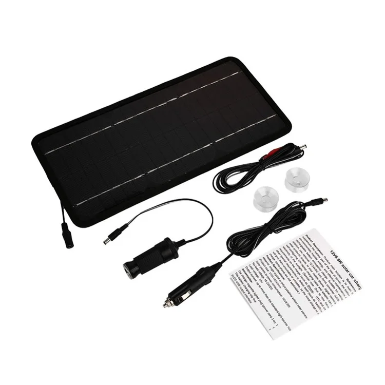 12V 8.5W Portable Monocrystal Silicon Solar Cell Charger Car Boat Vehicle Battery Charger