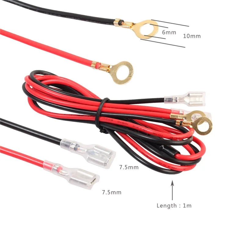 12V 120W Motorcycle Car Boat Tractor Cigarette Lighter Power Socket Plug Outlet with 67cm Cord