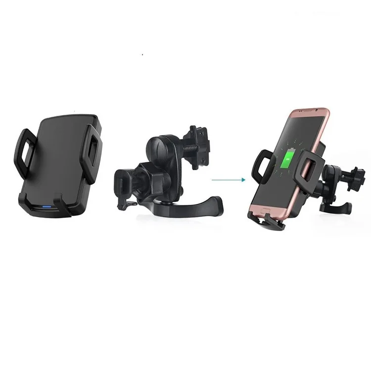 Car Air Vent Mount Fast Wireless Charger Qi Wireless Charging Stand for iPhone X/8/8 Plus