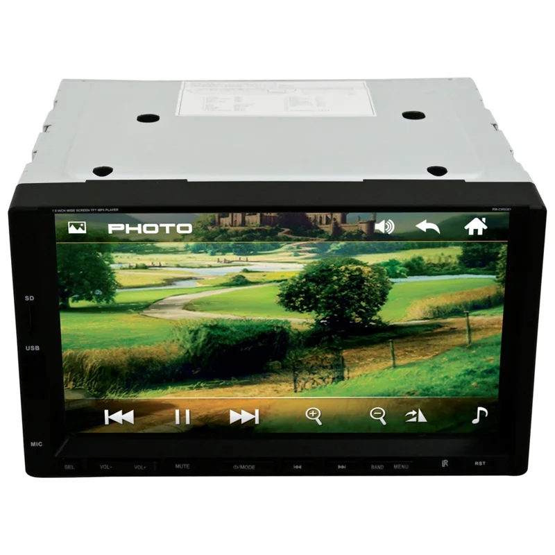 2-DIN 7-Zoll Touchscreen Bluetooth-fähiger Auto-MP5-Player, unterstützt Rückfahrkamera / UKW-Radio