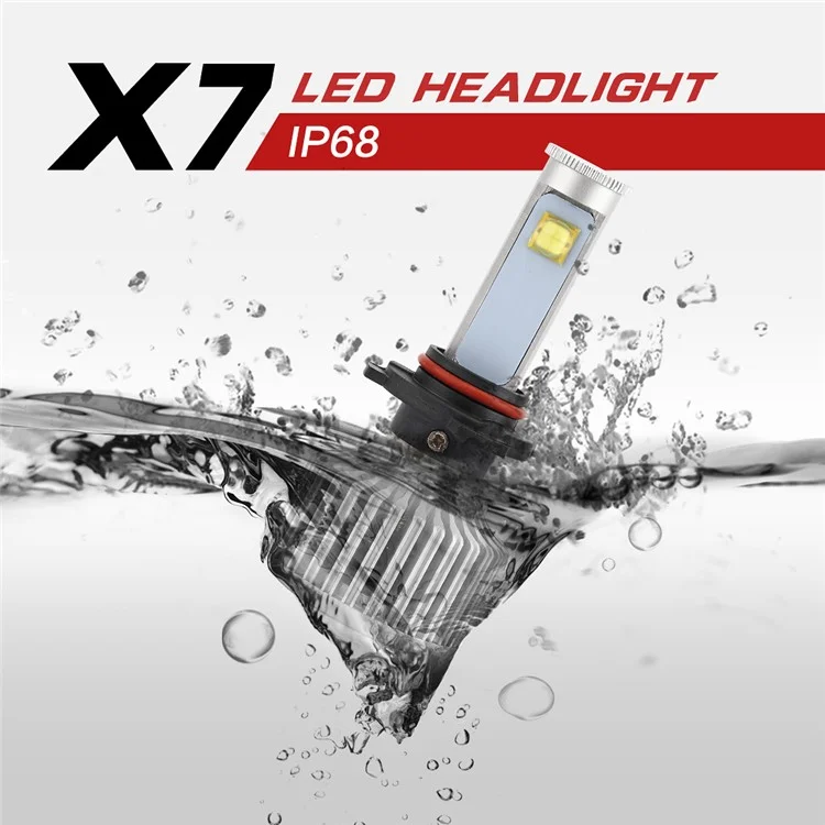 One Pair 9006 X7 40W 3600LM 6000K LED Headlight (9006-6000K-A)