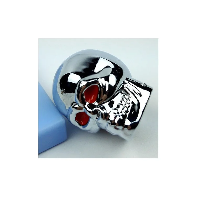 4PCS Cool Skull Pattern Tire Valve Stem Cap Cover for Car Motorcycle