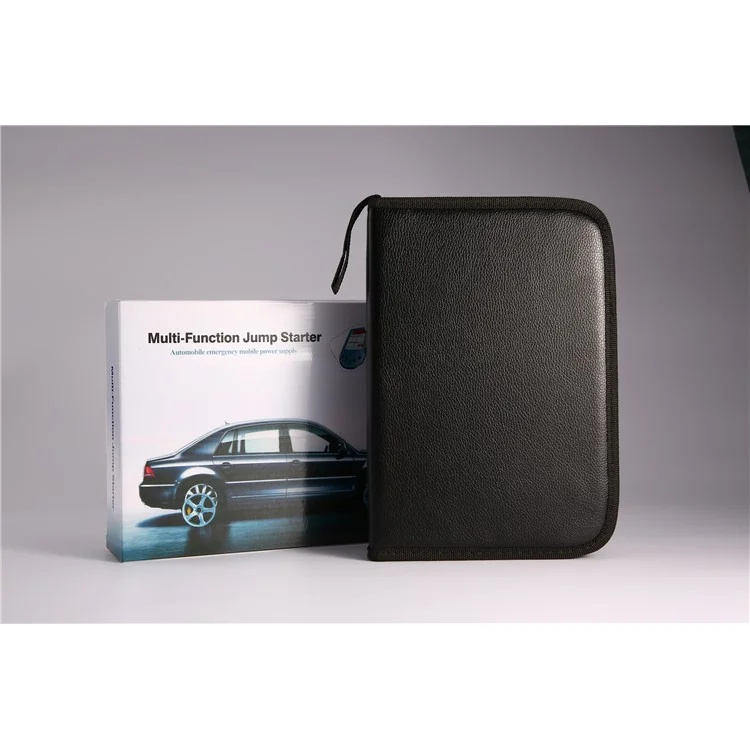12V 18000mAh Emergency Car Jump Starter USB Phone Power Bank Charger with Flashlight, Campass, Safty Knife - US Plug