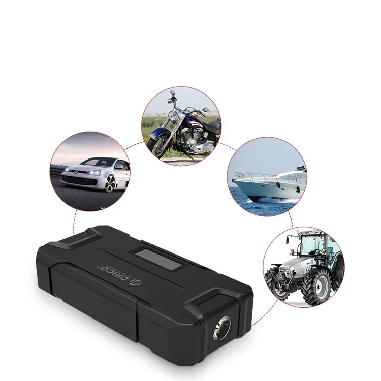 ORICO CS2-BK 12000mAh Car Jump Starter Multi-functional Booster External Mobile / Laptop Battery - Black