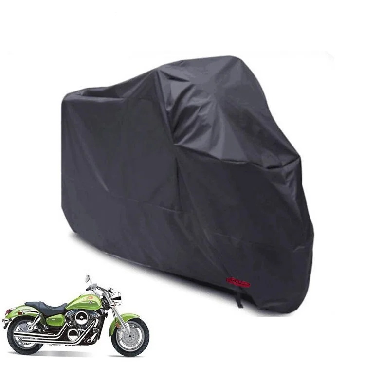 Oxford Cloth Waterproof Motorcycle Cover Motorbike Moped Scooter Cover Rain UV Dust Protective Dustproof Covering - Size: XXXL / Black