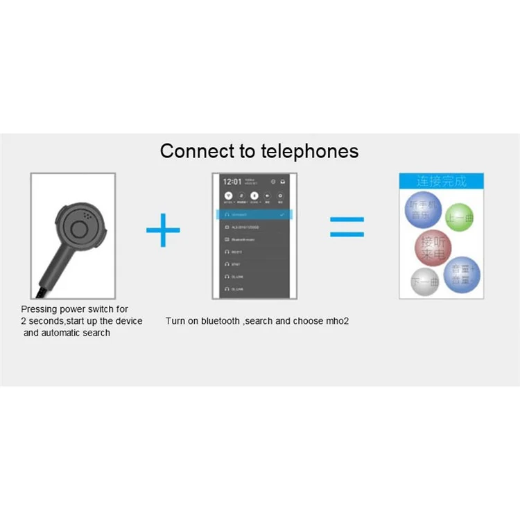 Wireless Bluetooth-compatible Headset Motorcycle Helmet Handsfree Music Calling Headphone
