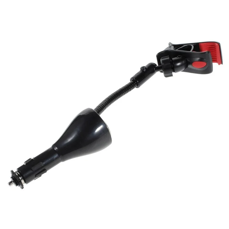 Car Cigarette Lighter Dual USB Charger Mount Holder for Smartphones, Max Clamp Opening: 10cm