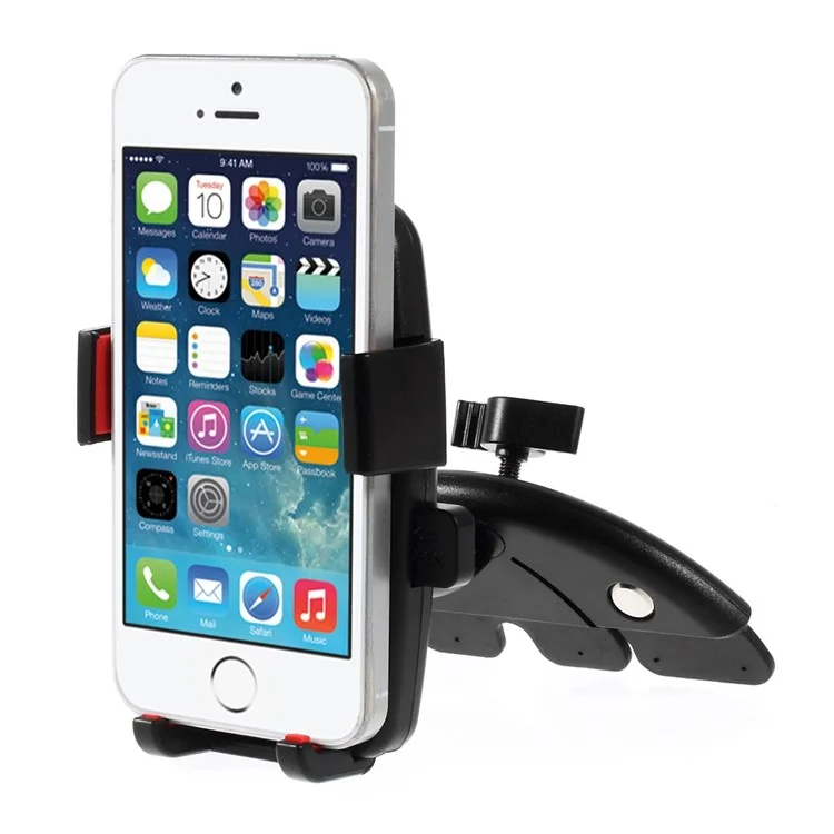 HX-M-X10 Universal Car CD Slot Mount Holder Stand Cradle for iPhone 5s Samsung Galaxy S5 mini G800, Width: 50 - 73mm