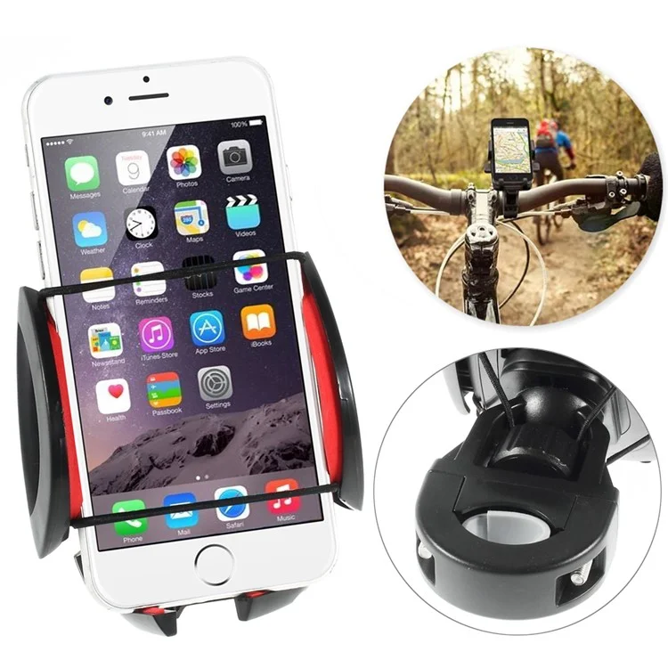 HX-M-X5 Universal Bike Bicycle Phone Mount Holder Stand for iPhone 6 Plus Samsung Galaxy Note 4 N910, Width: 50 - 90mm
