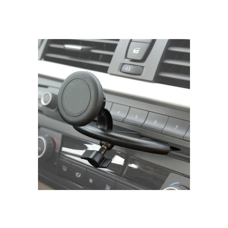 Swivel Ball-head Magnetic Car CD Slot Mount Holder w/ Quick-snap for iPhone 6 5s 5 4s 4