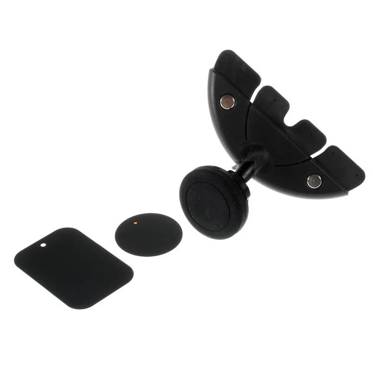 Swivel Ball-head Magnetic Car CD Slot Mount Holder w/ Quick-snap for iPhone 6 5s 5 4s 4