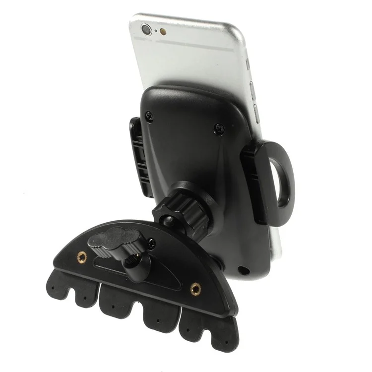 H74C81 360 Degree Rotating Ball Head Car CD Slot Mount Holder for 50-95mm Mobile Phone Tablet