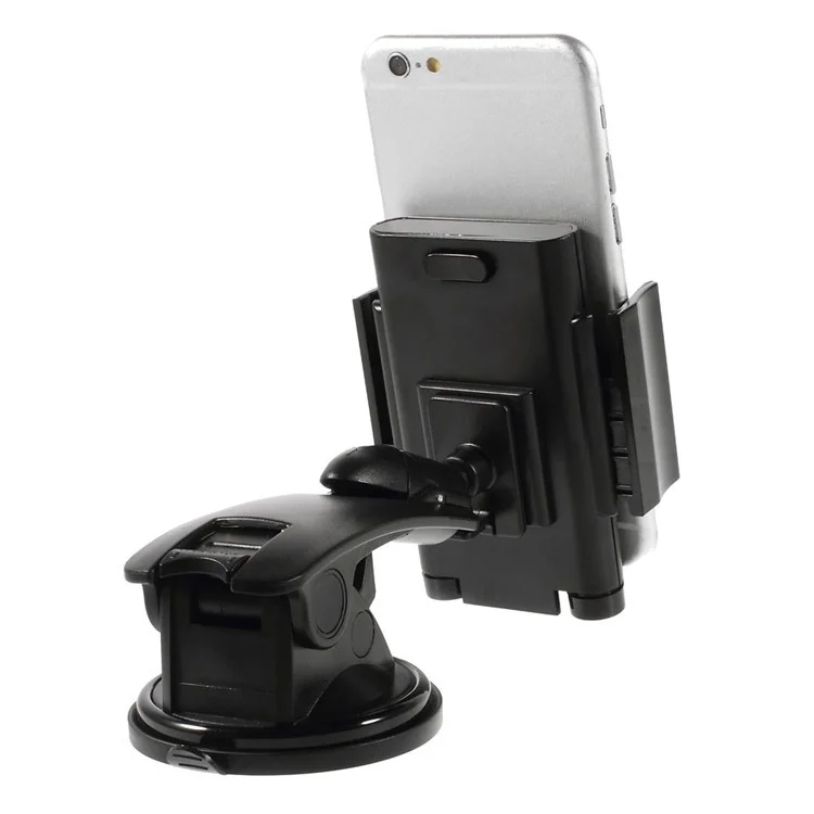 Suction Cup Car Mount Stand Holder w/ Swivel Ball-head for iPhone Samsung LG, Width: 55-90mm