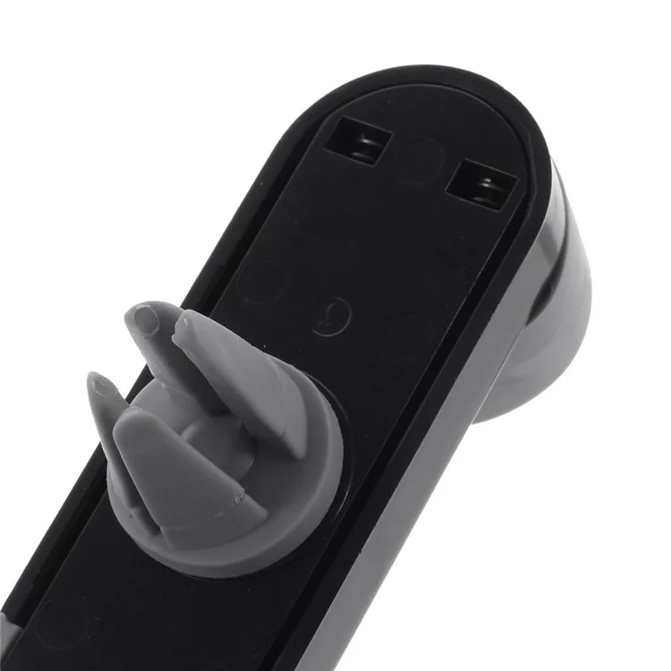 Car Air Vent Mount Holder w/ Rotary Cradle for iPhone, Samsung, HTC, LG, Sony, Width: 52-90mm - Black