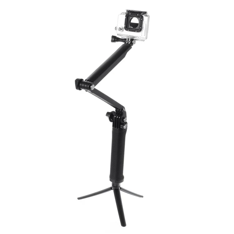 Folding Self-portrait Monopod with Tripod Stand for GoPro Hero 4 3+ 3 2 1