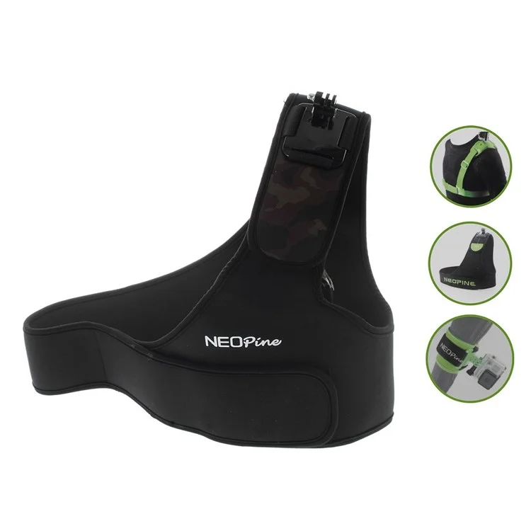 NEOPINE Camouflage Single Shoulder Strap for GoPro Hero 1 2 3 3+ (SCM-1) - Brown