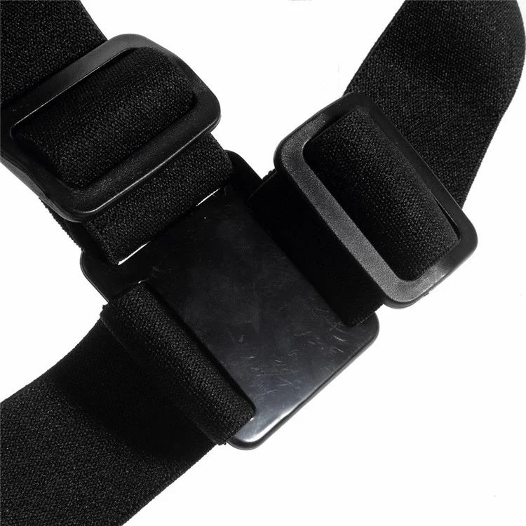 AT-Y02 Black Elastic Mount Head Strap with Glue Coated for GoPro SJ XiaoYi Cameras