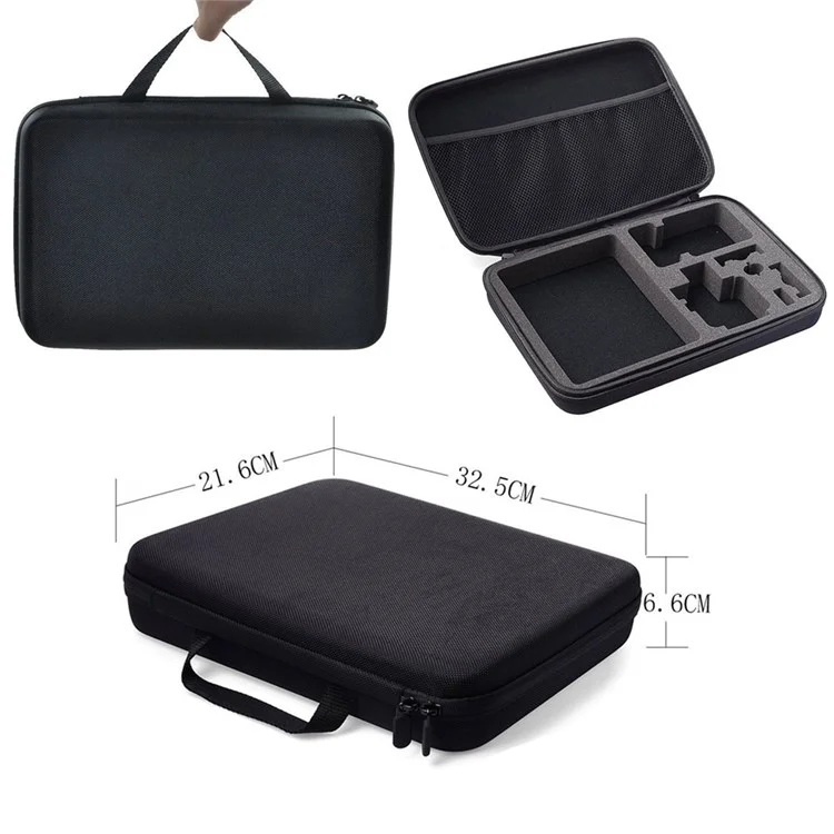 GoPro Grande Tamanho Travel Travel Carregar Kit de Bolsa de Armazenamento Caixa de Ferramenta Para o Hero da GoPro 4 3 2 1 - Preto