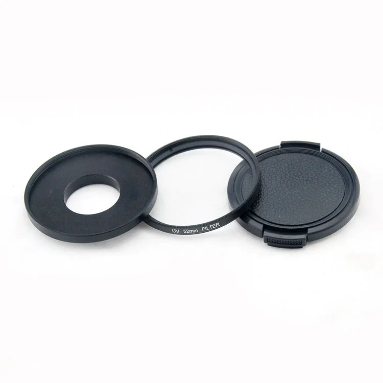 52mm UV Lens Filter + Lens Cover for GoPro Hero 4/3/3+ Camera