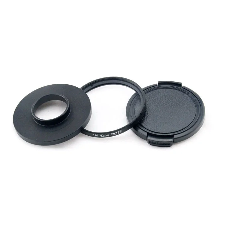 52mm UV Lens Filter + Lens Cover for GoPro Hero 4/3/3+ Camera