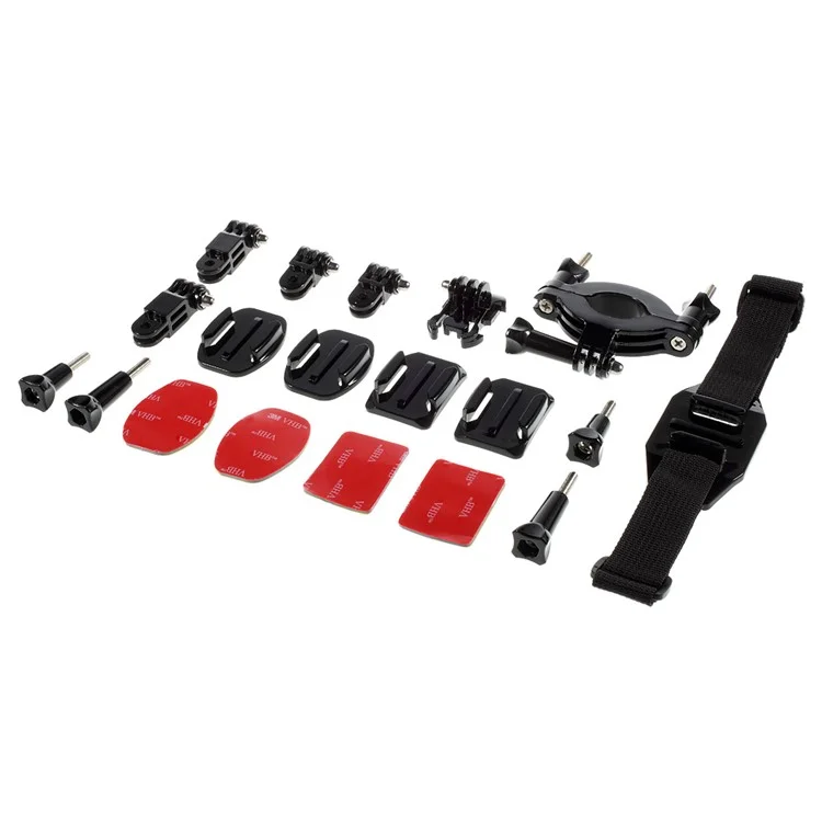 19 in 1 Outdoor GoPro Accessories Kit for GoPro Hero 4/3+/3/2/1 SJ4000/SJ5000/SJ6000 Xiaomi Yi