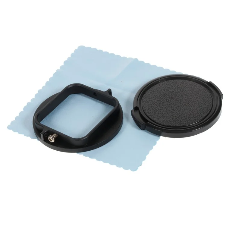 52mm Filter Lens Kit with 4Pcs Filters + Adapter Ring for GoPro Hero 3+ Waterproof Housing