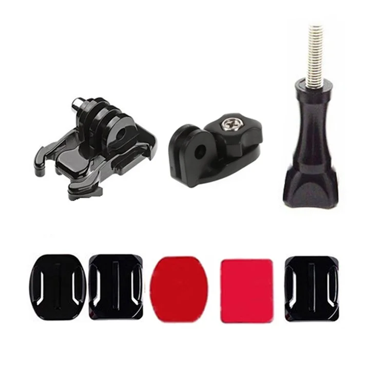 Helmet Fixed Mount Kit for GoPro Hero 4/3+/3/2/1/SJ4000/SJ5000/SJ6000/Xiaomi Yi