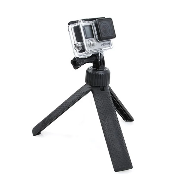 360 Rotation Handheld Tripod Stand with Adapter for GoPro Hero 4/3+/3/2/1 SJ4000/5000/6000 Xiaomi Yi