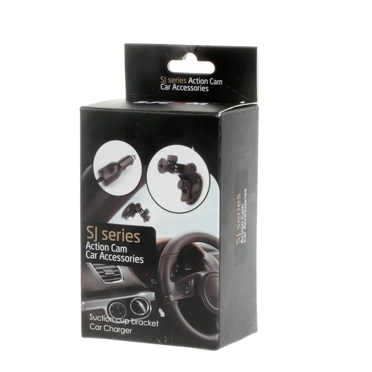 SJCAM Car Charger + Suction Cup Mount Base for SJ4000/5000/6000/Xiaomi Yi