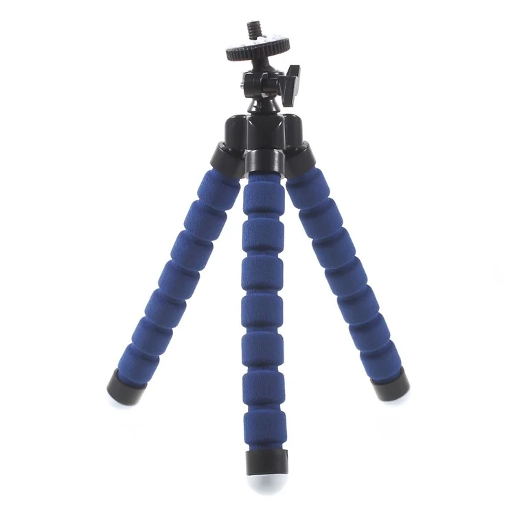 Portable Soft Adjustable Tripod Holder for GoPro Hero 4/3+/3/2/1 SJ4000/5000/6000 Xiaomi Yi - Blue