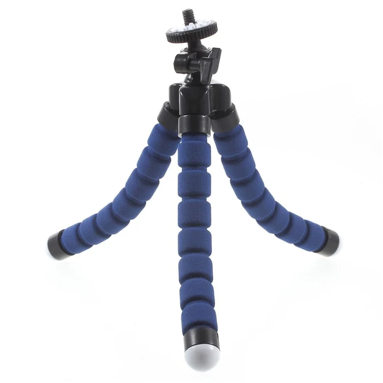 Suporte De Tripé Ajustável Suave Portátil Para GOPRO HERO 4/3 + / 3/2/1 SJ4000 / 5000/6000 Xiaomi Yi - Azul