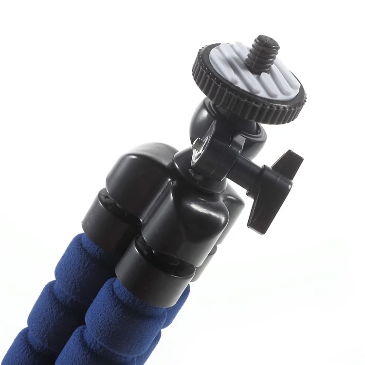 Portable Soft Adjustable Tripod Holder for GoPro Hero 4/3+/3/2/1 SJ4000/5000/6000 Xiaomi Yi - Blue