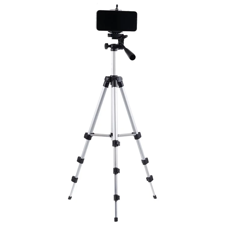 Retractable Aluminum Alloy Tripod Mount Stand for DSLR Camera / Phone / Fishing Flashlight