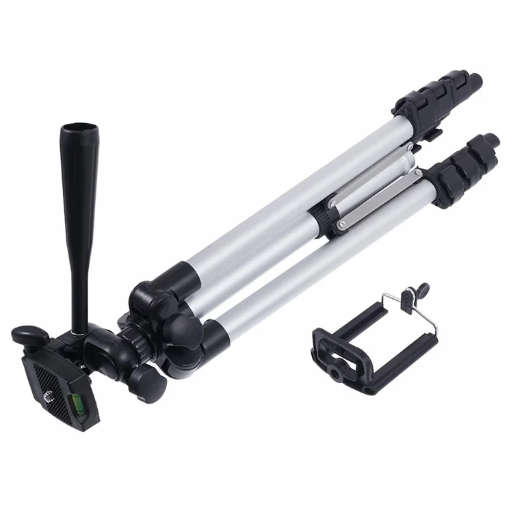 Retractable Aluminum Alloy Tripod Mount Stand for DSLR Camera / Phone / Fishing Flashlight