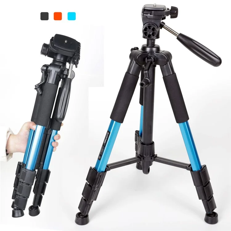 ZOMEI Q111 Professional Aluminium Tripod Stand for DSLR Camera - Blue