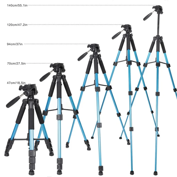 ZOMEI Q111 Professional Aluminium Tripod Stand for DSLR Camera - Blue