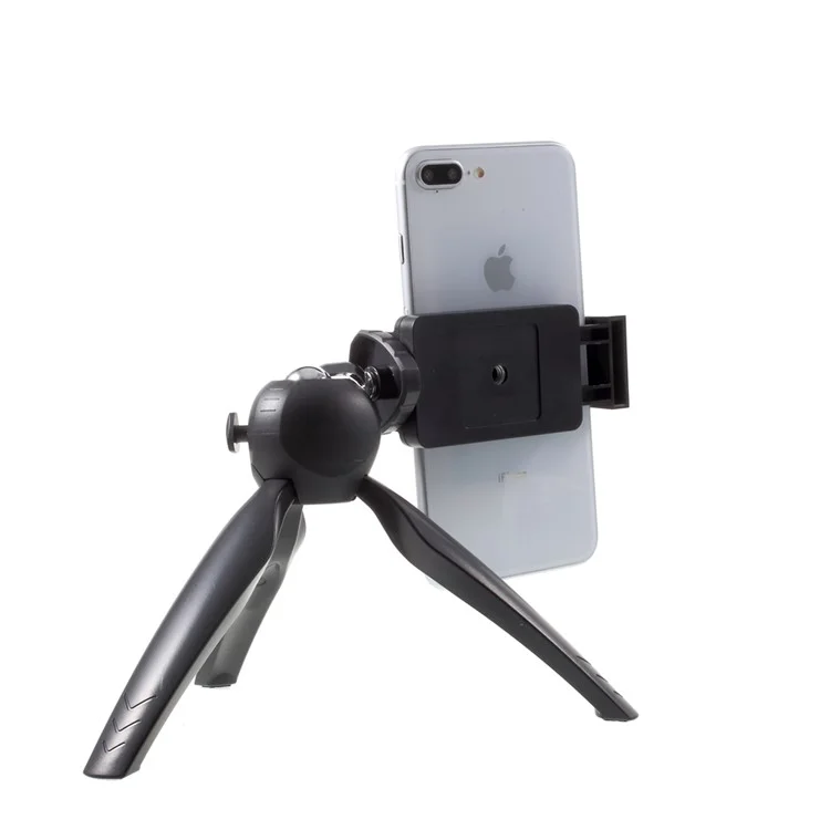 360 Degree Rotary Mini Tripod Stand for Phones Cameras GoPro - Black