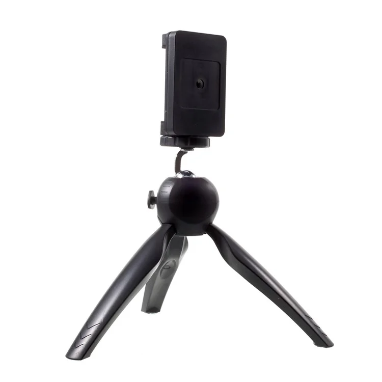 360 Degree Rotary Mini Tripod Stand for Phones Cameras GoPro - Black