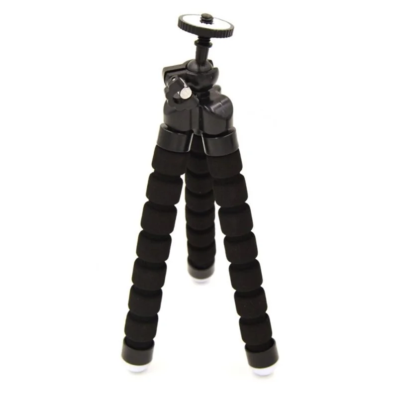 Mini Universal Octopus Leg Style Portable Tripod Stand for Smartphone and Digital Camera - Black